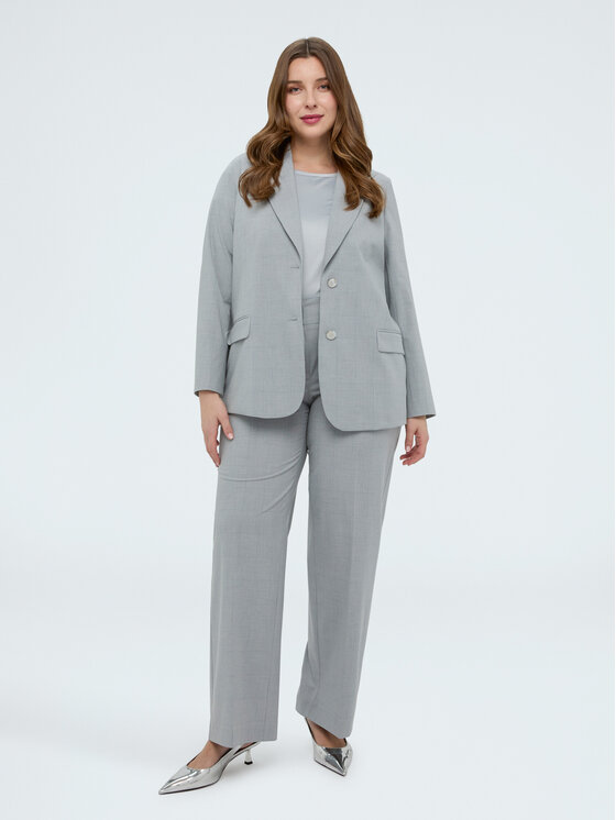 Fiorella Rubino Fiorella Rubino Pantaloni di tessuto P008T005174N0R4 Grigio Regular Fit