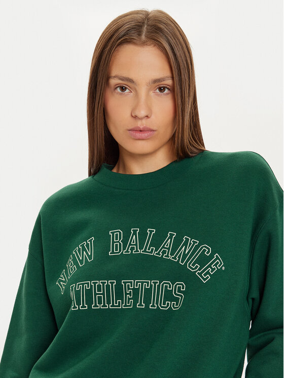 New Balance New Balance Majica dugih rukava WT43516 Zelena Relaxed Fit
