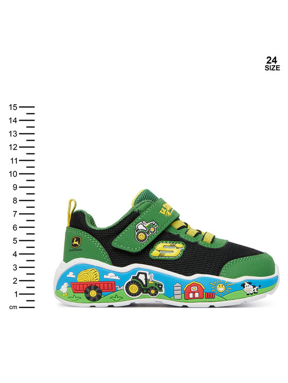 Skechers Skechers Sneakers John Deere: Play Scene - Barn-Squad Buddies 407065N/GNBK Verde