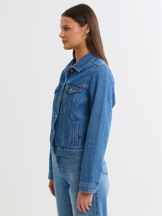 BIG STAR BIG STAR Kurtka jeansowa JANE Niebieski Basic Fit