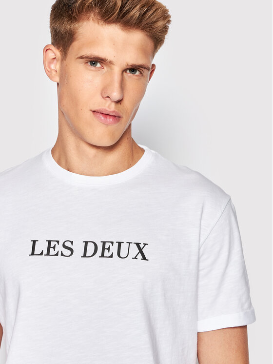 Les Deux Les Deux Marškinėliai LDM101099 Balta Regular Fit