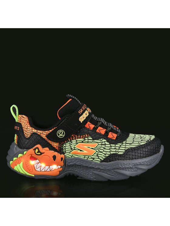 Skechers Skechers Tenisice Dino Lights 400615L/BKOR Crna