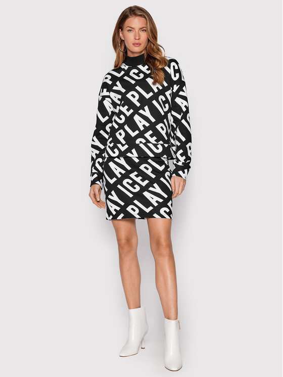 Ice Play Ice Play Пола тип молив 22I U2M0 C071 6322 S911 Черен Slim Fit