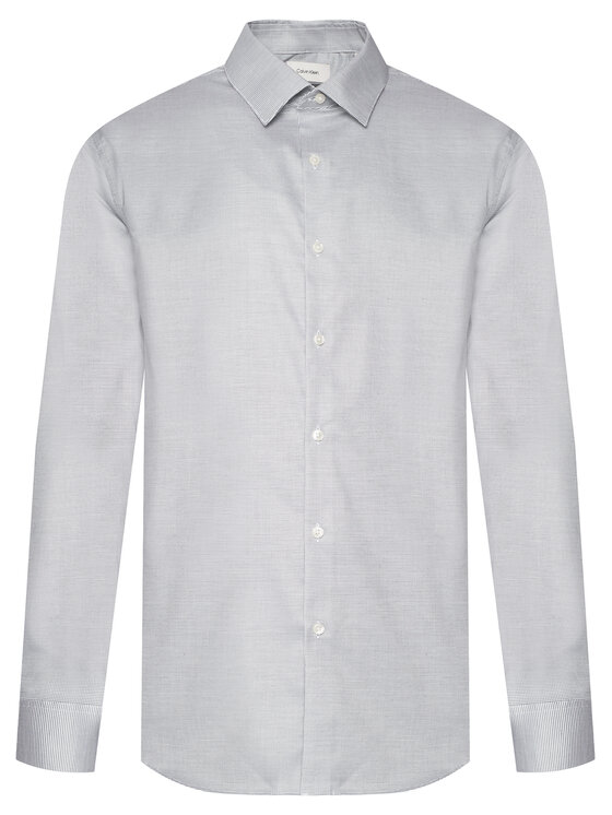 Calvin Klein Calvin Klein Koszula LV019EU057 Niebieski Slim Fit