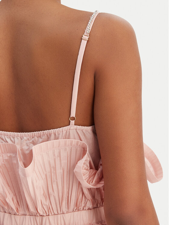 Fracomina Fracomina Coctailkleid FQ26SD1007W83101 Rosa Regular Fit