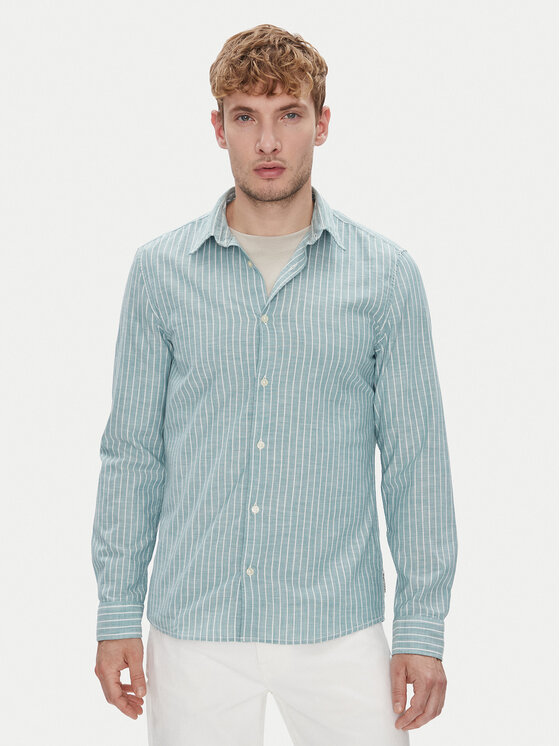 Marc O'Polo Koszula 526 7210 42358 Zielony Slim Fit