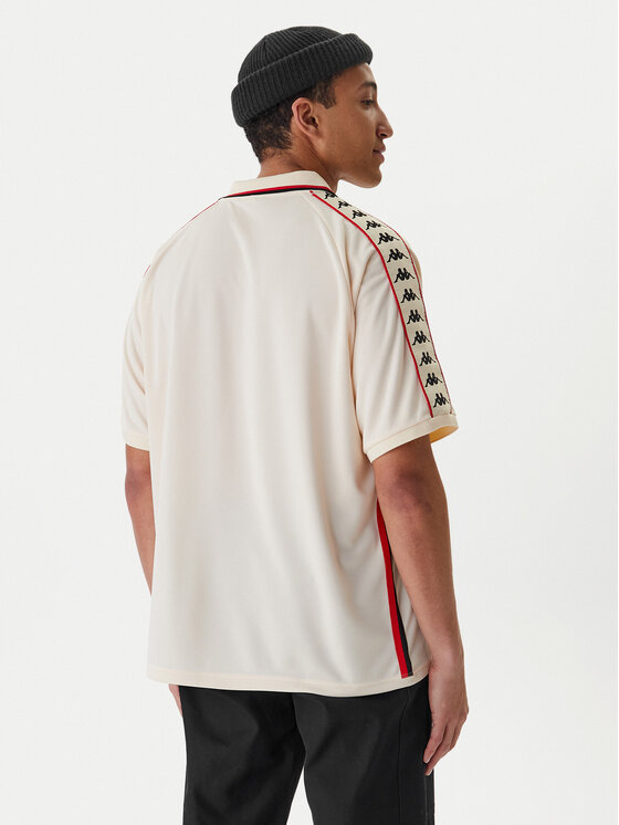 Kappa Kappa Technisches T-Shirt Banda Stafen 222 38254UW Écru Comfort Fit