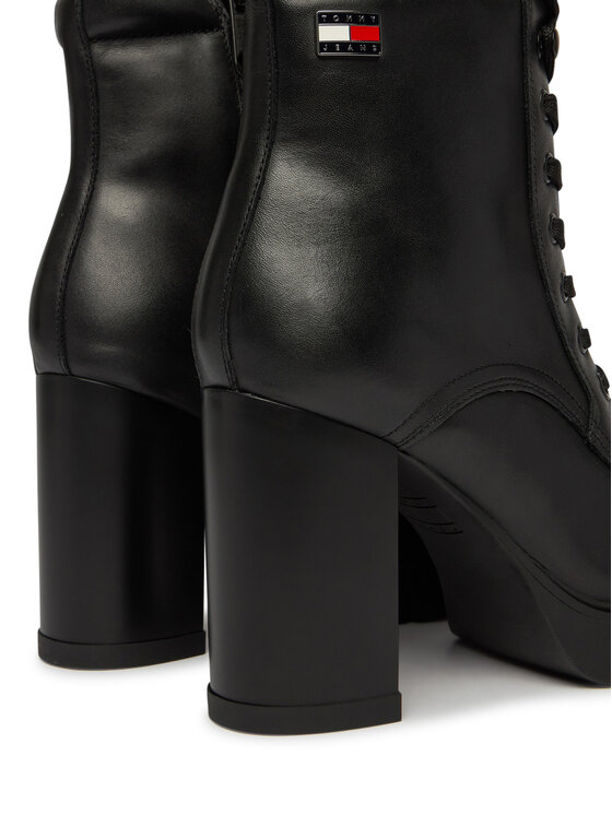Tommy Jeans Tommy Jeans Saapad Tjw Lace Up High Heel Boots EN0EN03109 Must