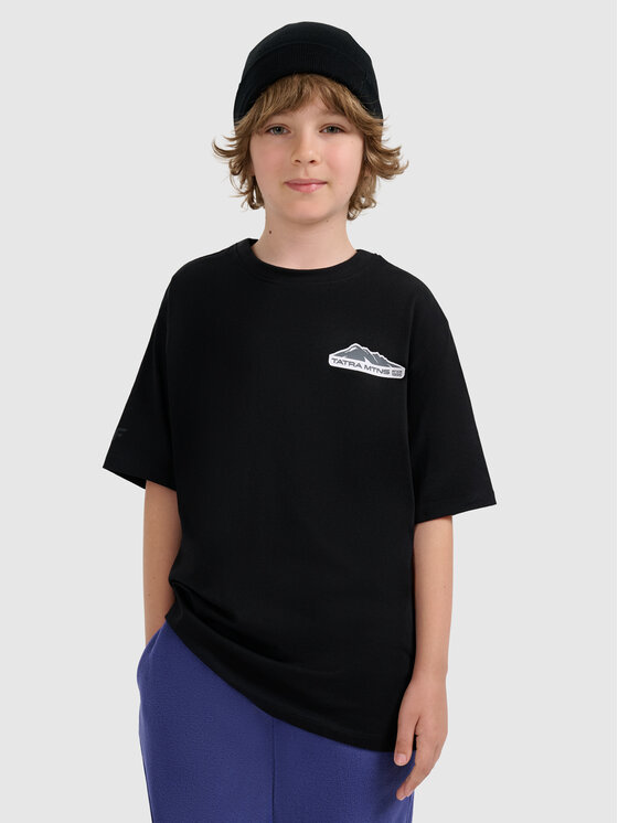 4F 4F T-Shirt APRES SKI Czarny Oversize