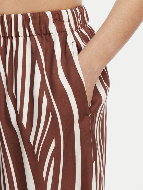Seafolly Seafolly Штани з тканини Coastline 55541-PA Коричневий Wide Leg