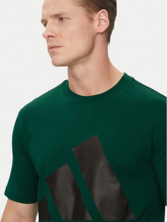 adidas adidas Тишърт Essentials Big Logo JE8932 Зелен Regular Fit