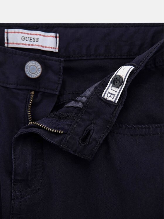 Guess Kids Guess Kids Kalhoty z materiálu 173277 Modrá Classic Fit