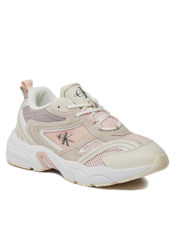 Calvin Klein Jeans Calvin Klein Jeans Αθλητικά Retro Tennis Su-Mesh Wn YW0YW00891 Μπεζ