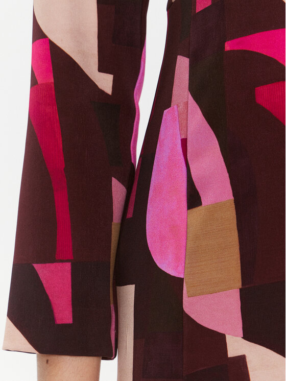 Marella Marella Vsakodnevna obleka Nizza 2332261336200 Bordo rdeča Regular Fit