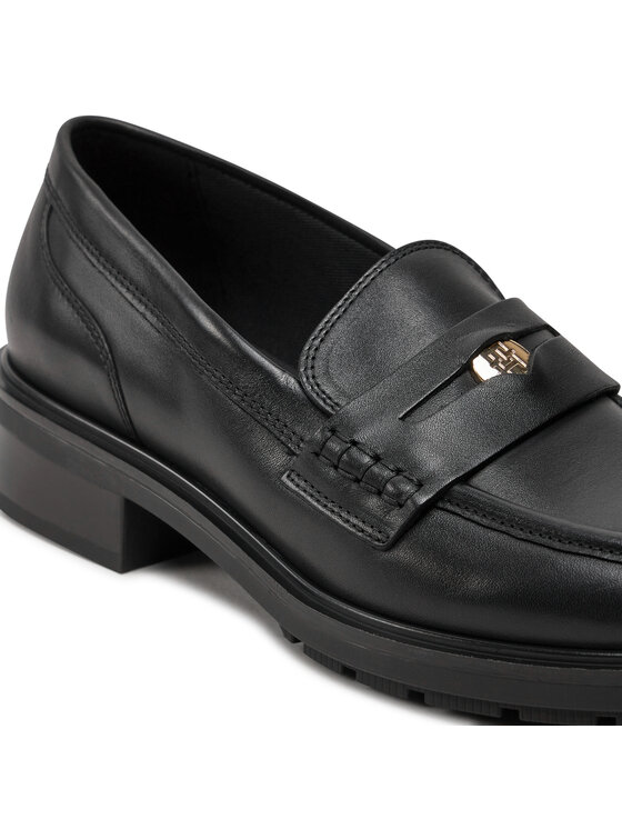 Tommy Hilfiger Tommy Hilfiger Сліпери Th Penny Loafer FW0FW08029 Чорний