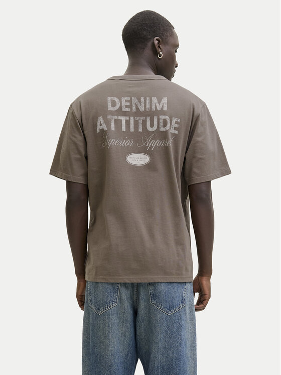 Jack & Jones Jack & Jones Marškinėliai Edover 12288005 Ruda Regular Fit