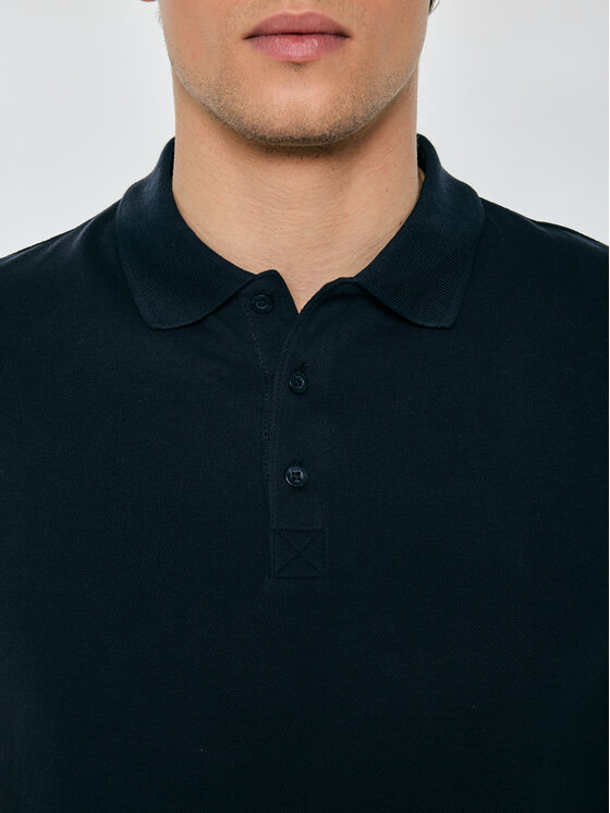 BIG STAR BIG STAR Polo MARKOLINOS Granatowy Basic Fit