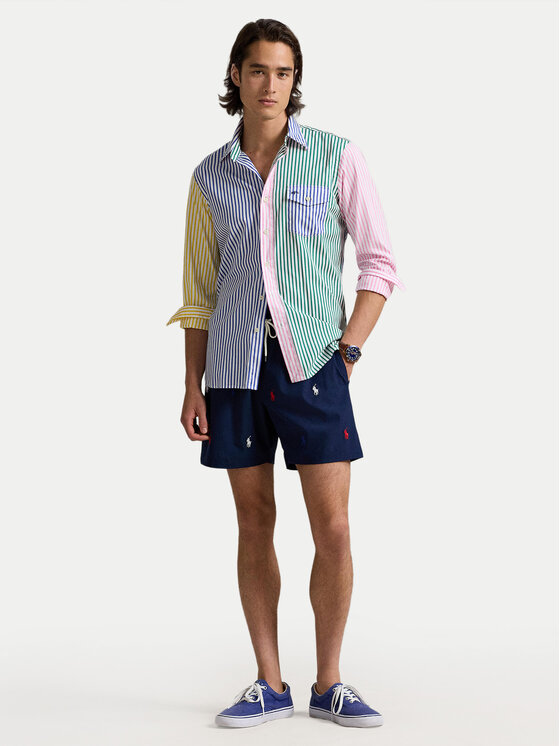 Polo Ralph Lauren Polo Ralph Lauren Шорти от плат 710957786001 Тъмносин Classic Fit