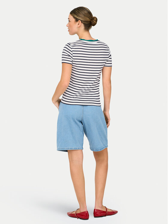 ONLY ONLY Tricou Heart 15318959 Alb Regular Fit