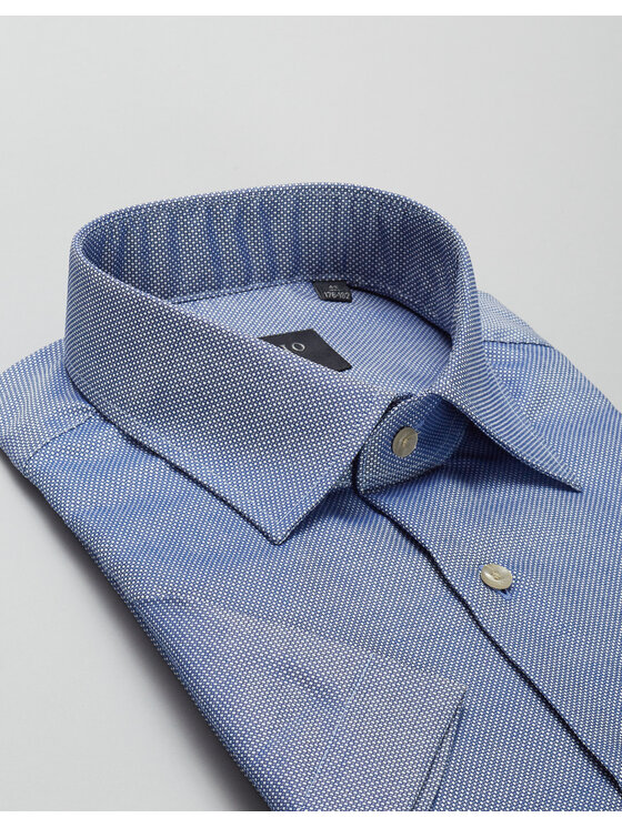 Borgio Borgio Koszula canosa Niebieski Slim Fit