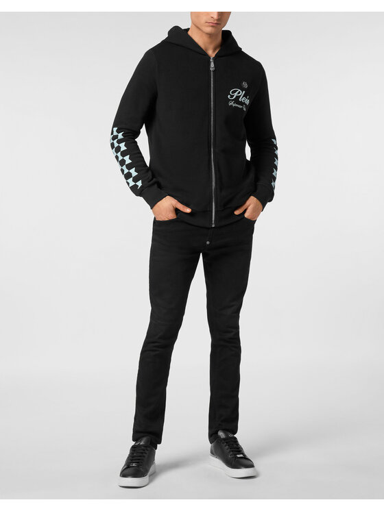 PHILIPP PLEIN PHILIPP PLEIN Bluza 24341 Czarny Athletic Fit