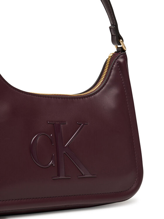 Calvin Klein Calvin Klein Ročna torba Bold Ck Small Shoulder Bag LV04F3230G Bordo rdeča
