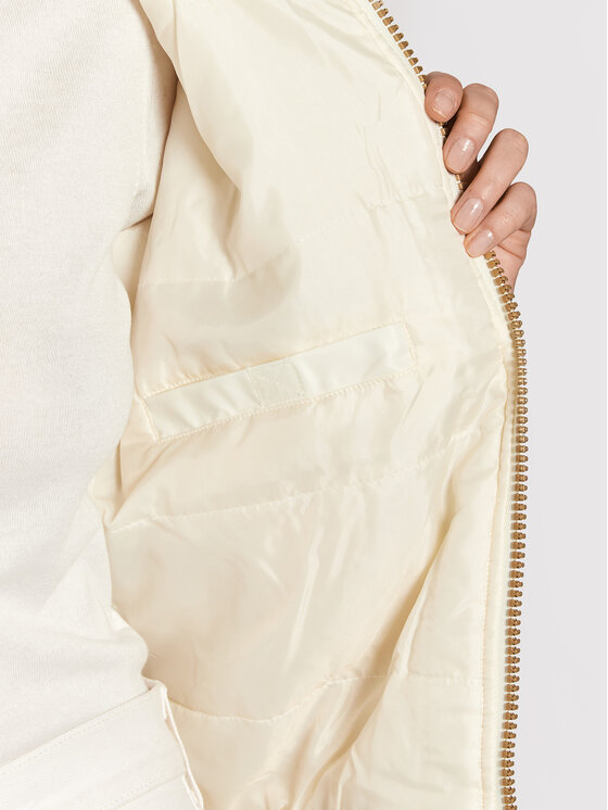 Alpha Industries Alpha Industries Bunda pro přechodné období Ma-1 Os Hooded Teddy 118002 Bílá Regular Fit