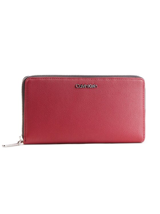 Calvin Klein Calvin Klein Πορτοφόλι Tack Large Ziparound Xl K60K604862 Μπορντό