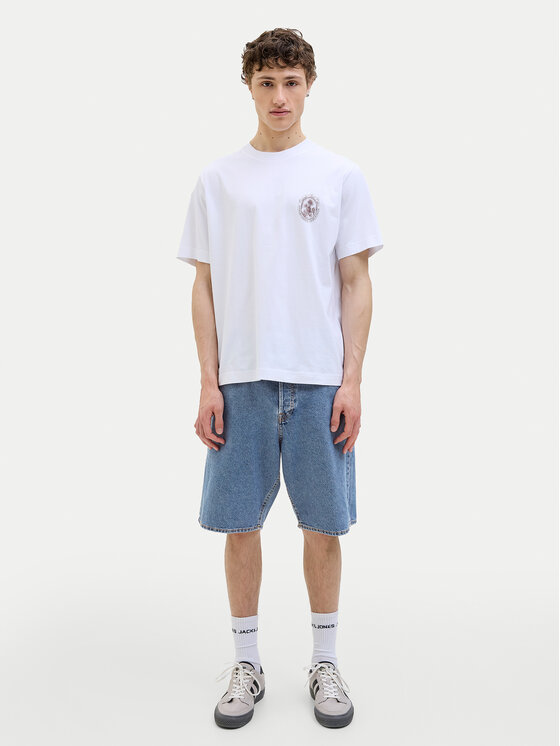 Jack&Jones Jack&Jones Pantaloncini di jeans Alex 12272551 Blu Baggy Fit