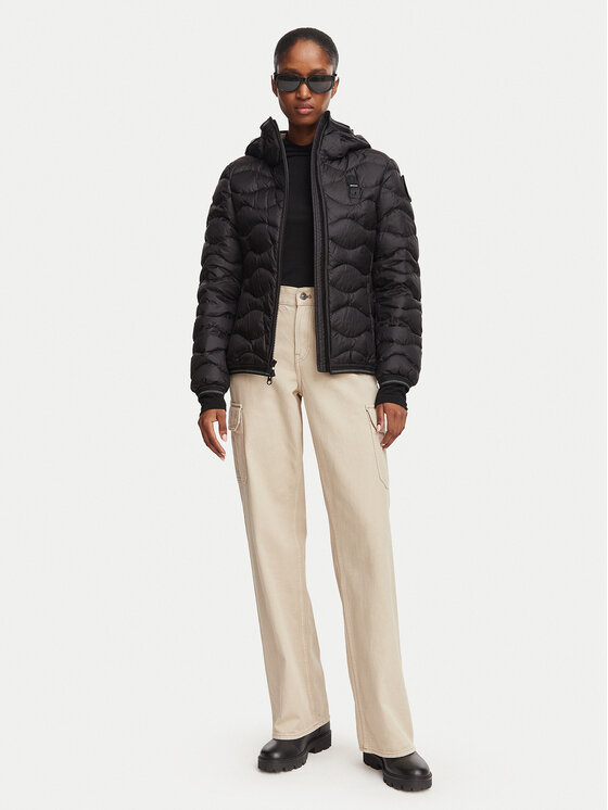 Blauer Blauer Ziemas jaka Camelia 26WBLDC03033 Melns Regular Fit