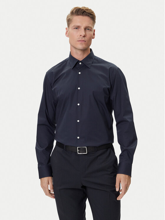 BOSS BOSS Риза H-Joe 50549923 Тъмносин Regular Fit