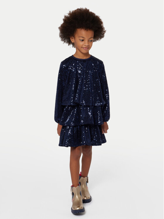 Billieblush Billieblush Повсякденна сукня U20646 Cиній Regular Fit