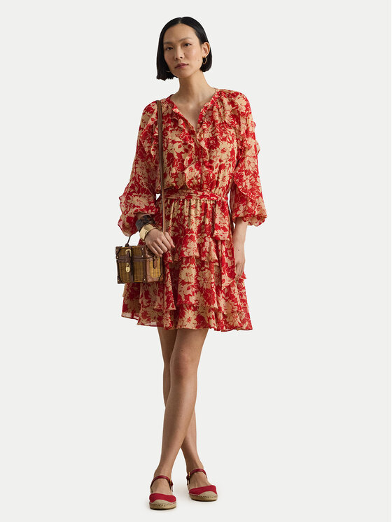 LAUREN RALPH LAUREN LAUREN RALPH LAUREN Vasaras kleita 200P08669001 Sarkans Regular Fit