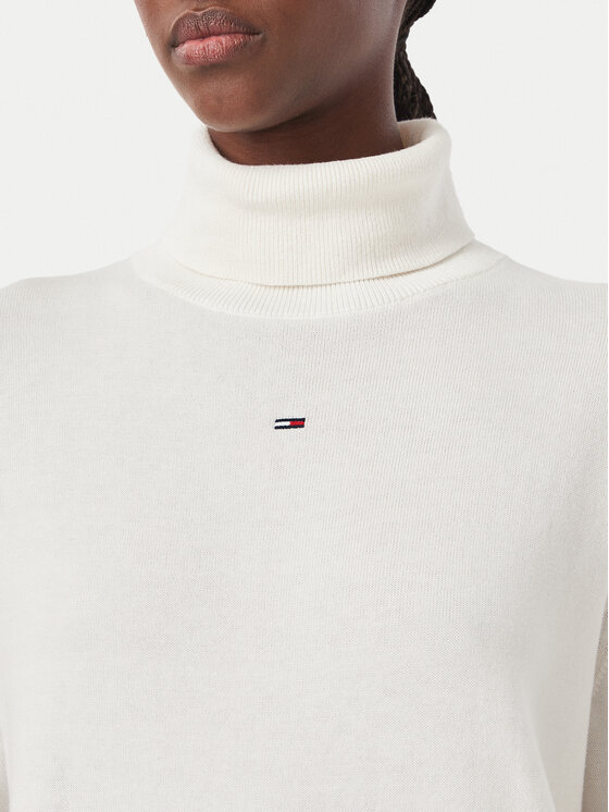 Tommy Jeans Tommy Jeans Golf Essetnial DW0DW23361 Biały Relaxed Fit