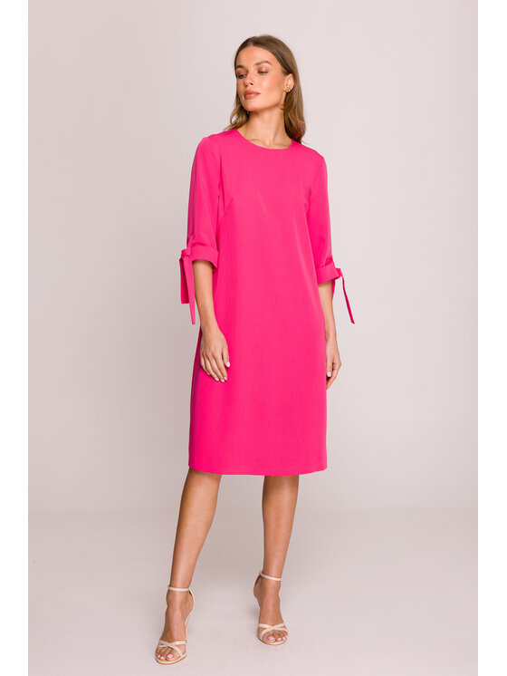Stylove Stylove Večerní šaty S393 Růžová Premium Fit