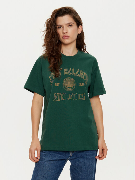 New Balance New Balance Tricou WT43548 Verde Oversize