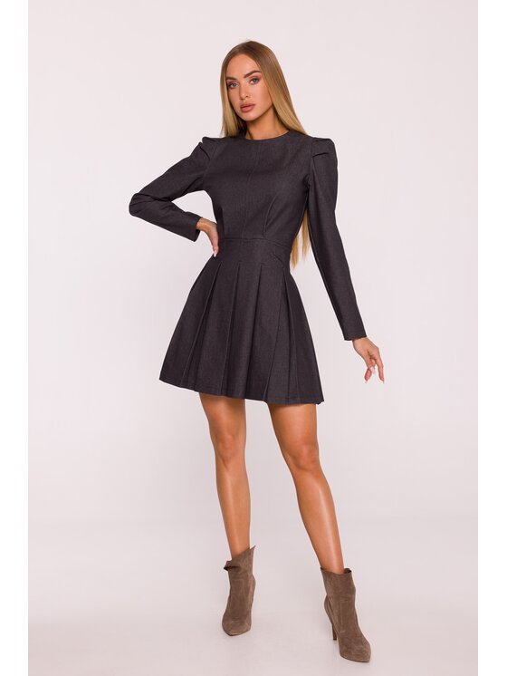 Made of Emotion Made of Emotion Sukienka wieczorowa M884 Czarny Modern Fit
