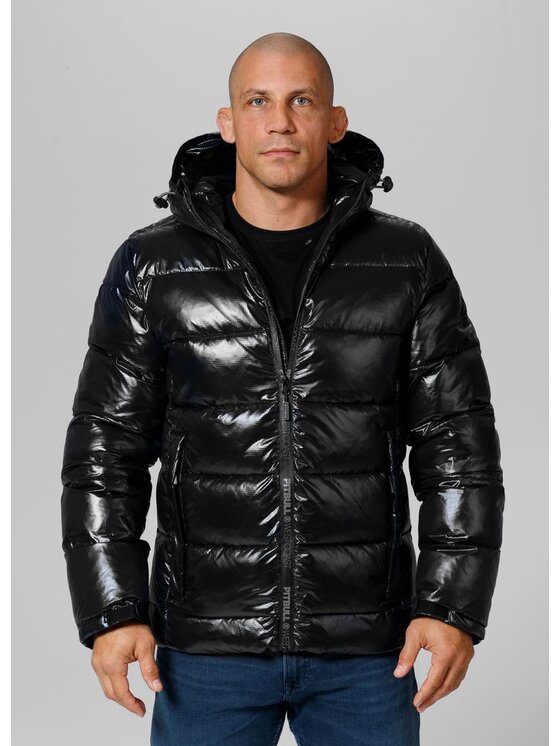 PITBULL PITBULL Kurtka zimowa męska z kapturem Pepperwood XXL Czarny Regular Fit