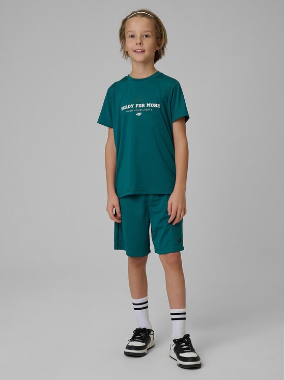 4F 4F Pantaloncini sportivi 4FJRSS26TFSHM1693-46S Verde Regular Fit