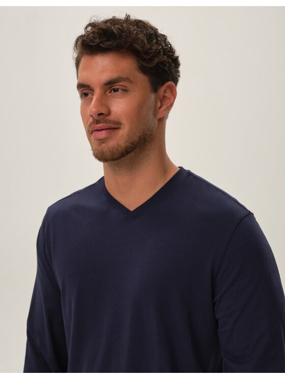 Henderson Henderson Pyžamo 41920 Modrá Regular Fit