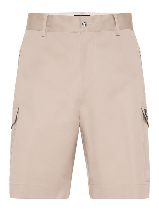 PHILIPP PLEIN PHILIPP PLEIN Szorty materiałowe 25451 Beżowy Regular Fit