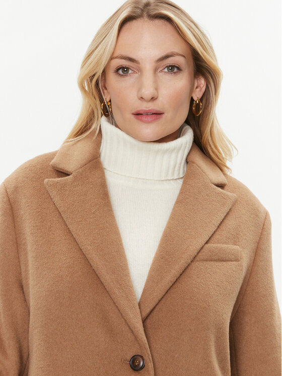 United Colors Of Benetton United Colors Of Benetton Wollmantel 28HFDN02V Beige Regular Fit