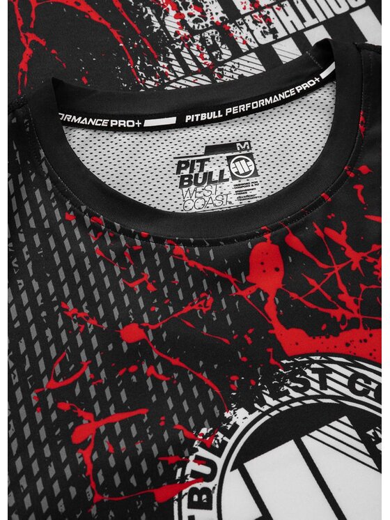 PITBULL PITBULL Koszulka techniczna Longsleeve Mesh Performance Pro plus Blood Dog II M Czarny Regular Fit