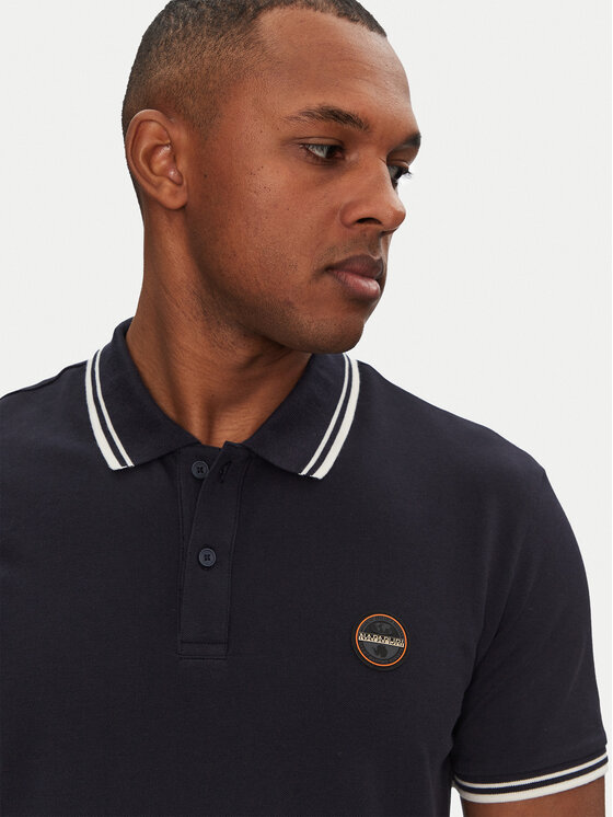 Napapijri Napapijri Poloshirt E-Macas NP0A4ID51761 Dunkelblau Regular Fit