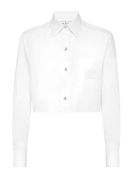PHILIPP PLEIN PHILIPP PLEIN Koszula 26471 Biały Fitted Fit