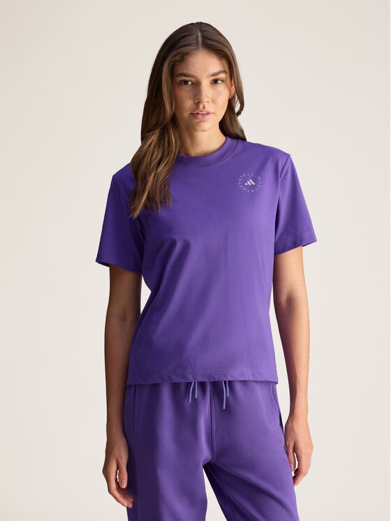 adidas by Stella McCartney adidas by Stella McCartney Koszulka techniczna 82487 Fioletowy Regular Fit