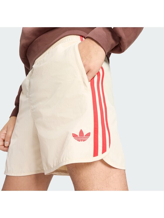 adidas adidas Szorty materiałowe 159299 Beżowy Regular Fit