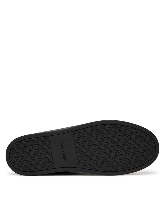 Calvin Klein Calvin Klein Sneakersy Classic Cupsole Laceup Tape Lth2 YM0YM01448 Čierna