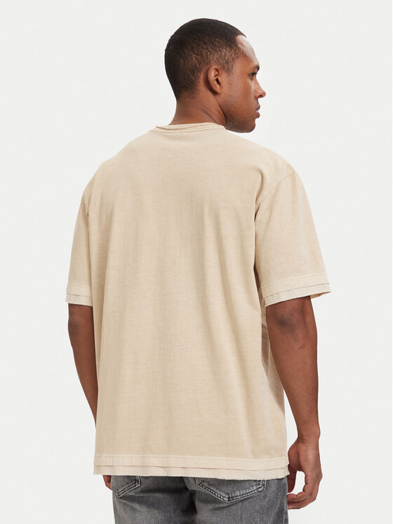 G-Star Raw G-Star Raw Póló Washed Distressed D28896-E401 Bézs Relaxed Fit