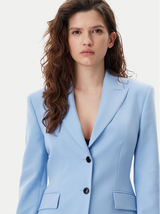 HUGO HUGO Marynarka Asmalla 50540787 Błękitny Slim Fit